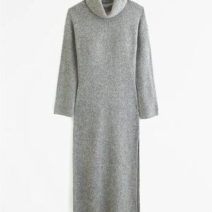 A&F Long-Sleeve Turtleneck Midi Sweater Dress
